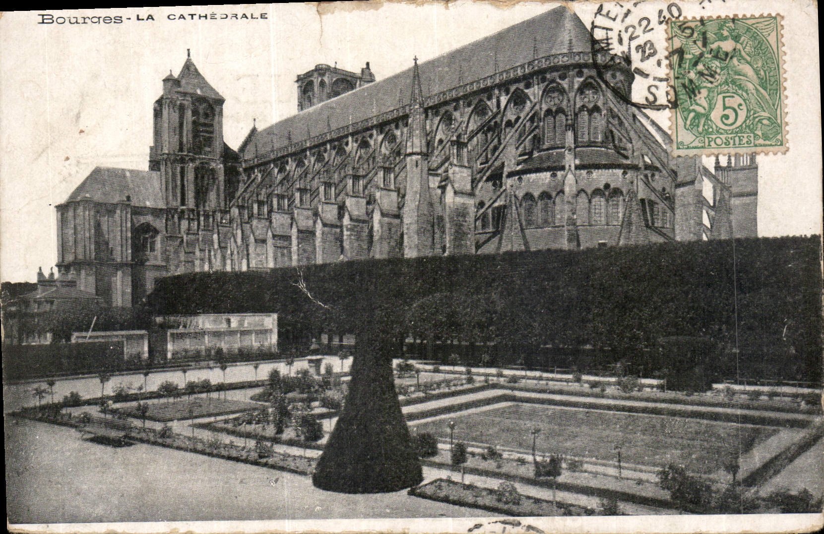 Bourges - La Cathédrale — éditeur non visible, n° de série non lisible - Recto