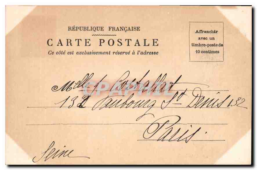 CPA La Priere  — Verso
