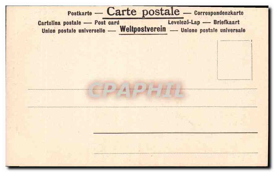 CPA Rubens Der Eremit und die schlafende — Rückseite