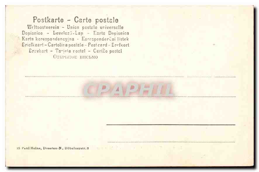 CPA Dresdner Gallerie Girgione Venus — Verso