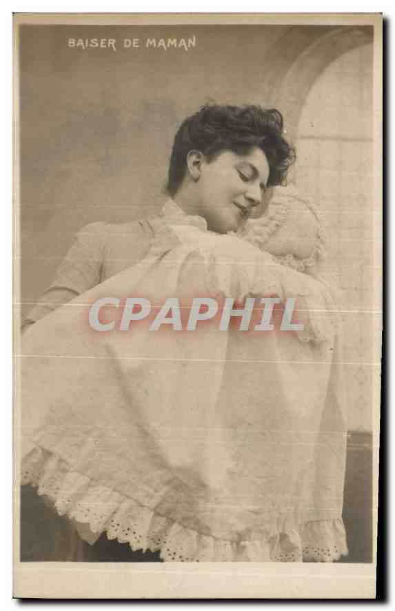 Baiser de Maman — scène de tendresse — éditeur inconnu