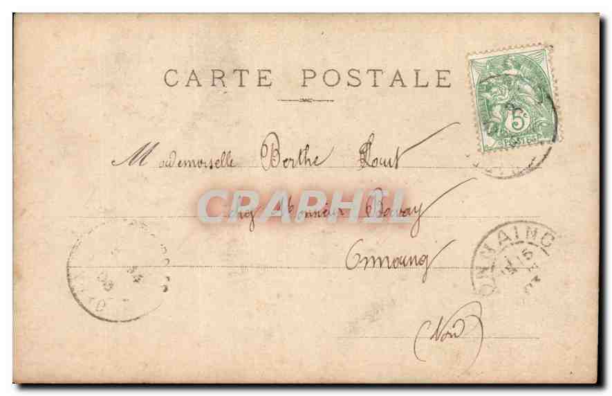CPA Baiser d'adieu Femme — Rückseite