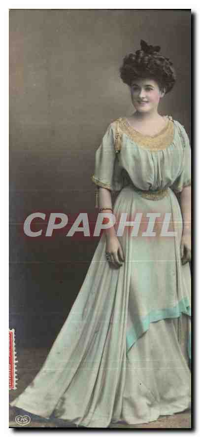 Jeune femme en robe de soirée — Éditeur EAS, n° 971