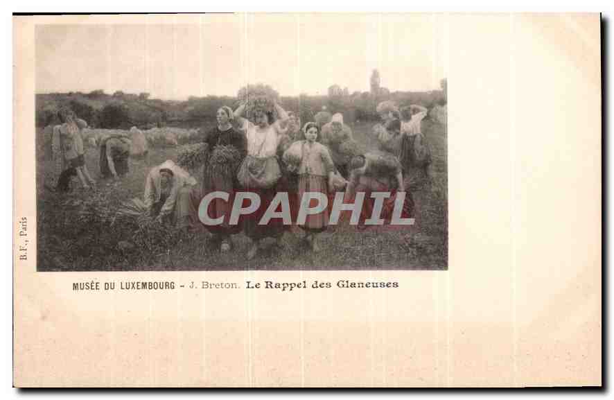CPA Musee du Luxembourg J Breton le Rappel des Glaneuses 