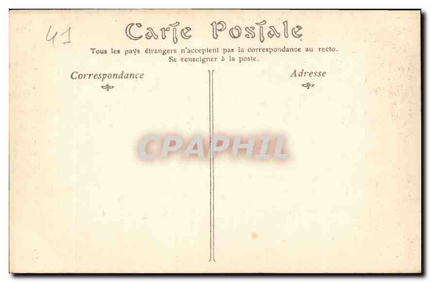 CPA Chateau de Cheverny Vieilles Gravures du Chateau  — Rückseite