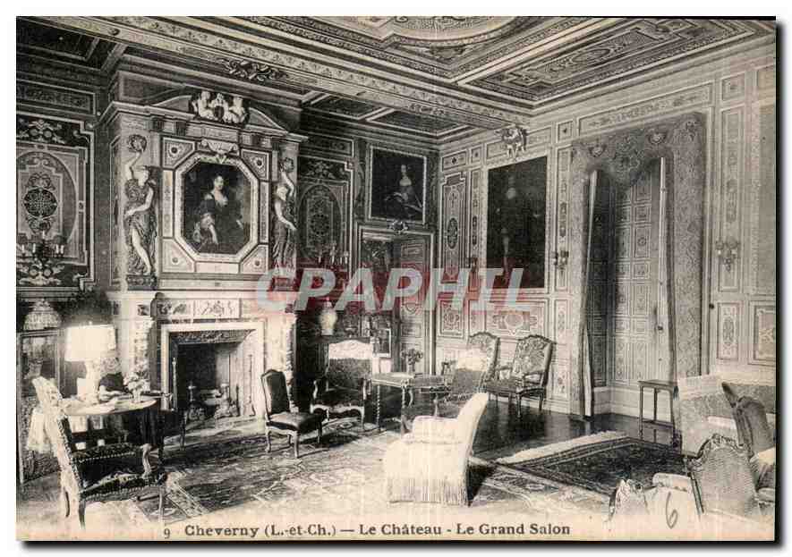 CPA Cheverny L et Ch le Chateau le Grand Salon 