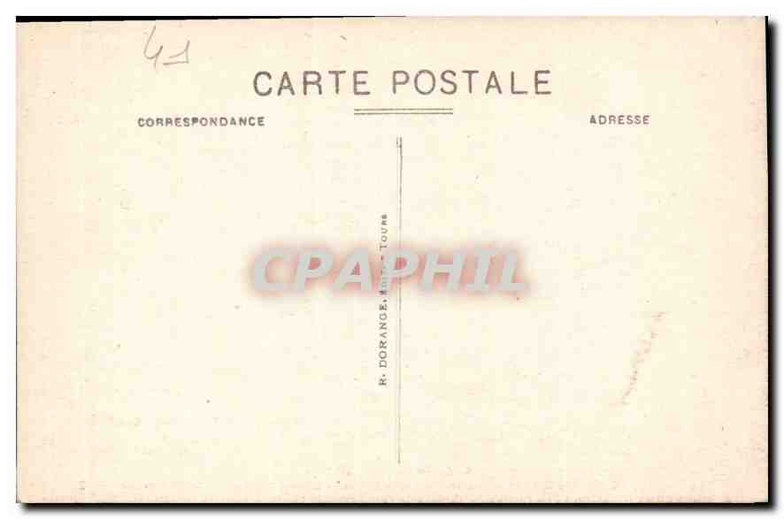 CPA Cheverny le Chateau Salle des gardes et tapisserie representant l'Enlevement de la Belle Helene  — Rückseite