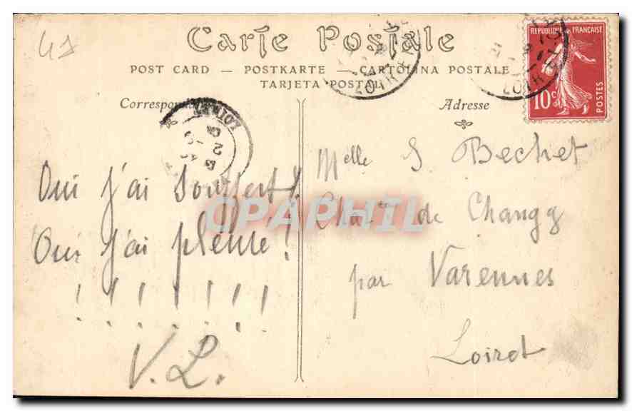 CPA Blois le Chateau la Grenouille Gargouille  — Verso