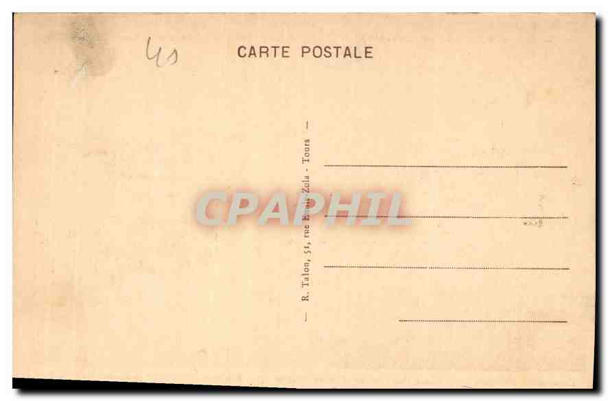 CPA Blois L et C le Chateau Mon hist Aile Louis XII Est  — Verso