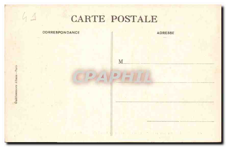 CPA Blois le Chateau 2e etage Chambre de Henri III  — Verso