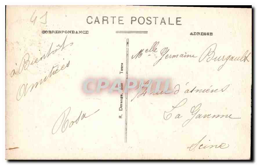 CPA Chambord L et C le Chateau mon hist le Salon  — Verso