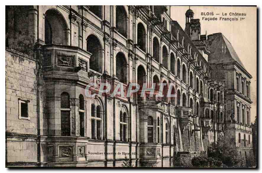 CPA Blois Le Chateau Facade Francois Ier 