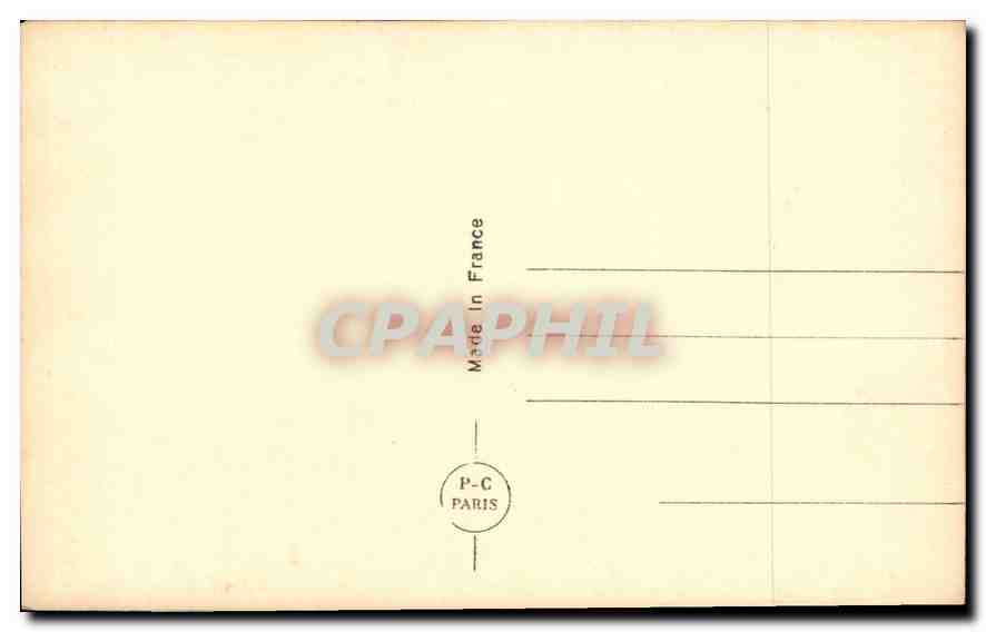 CPA Femme — Verso