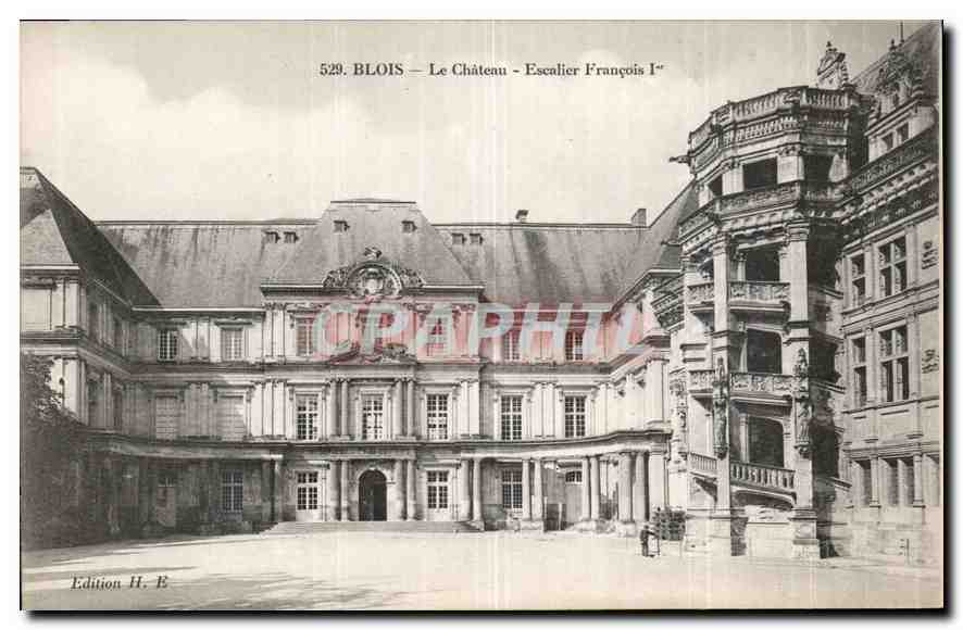 Blois — The Castle — Staircase of François I — Edition H. E. n° 529