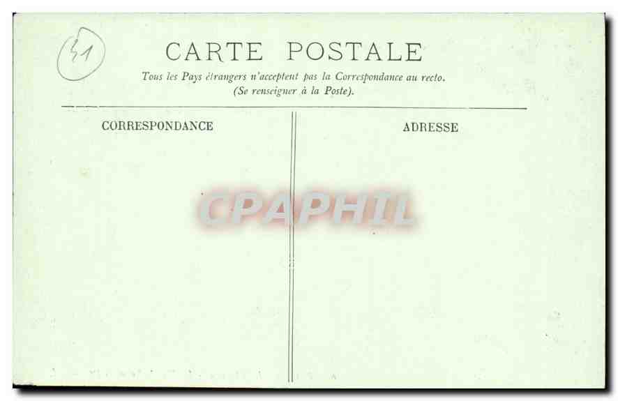 CPA Blois le Chateau la Facade Francois Ier  — Verso