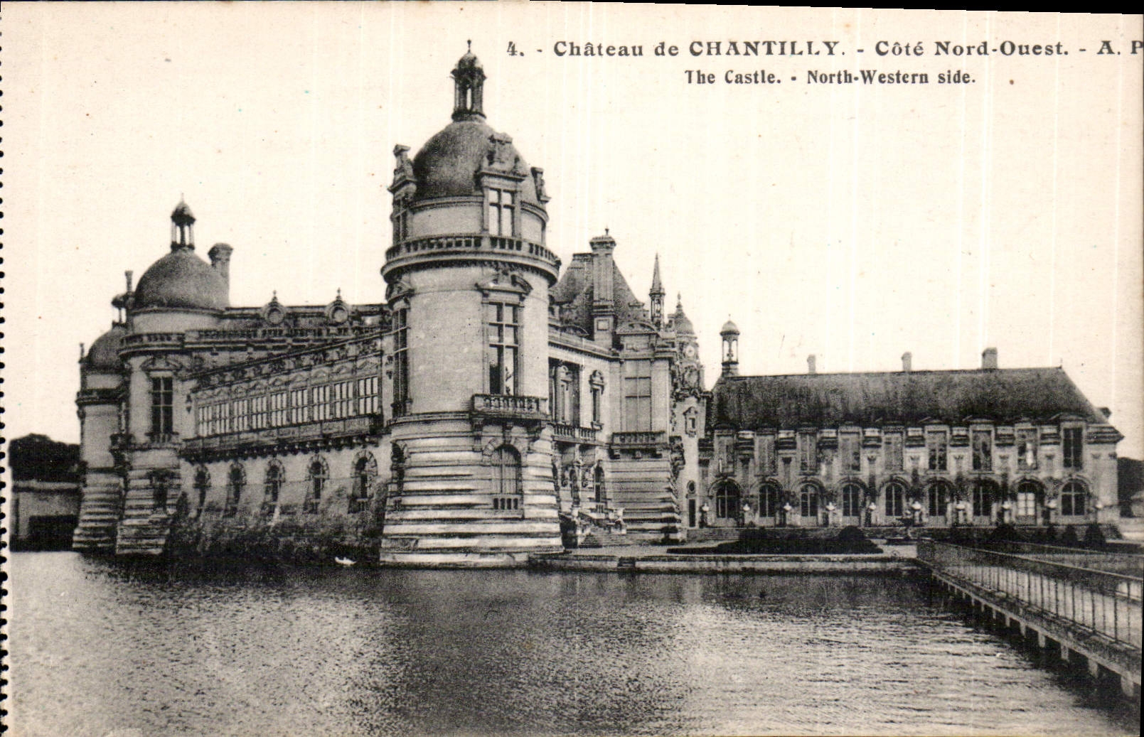 CPA Chateau de Chantilly Cote Nord Ouest 