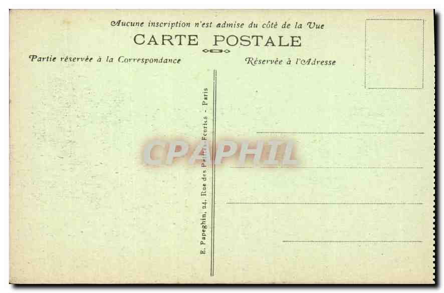 CPA Chateau de Chantilly Cote Nord Ouest  — Verso
