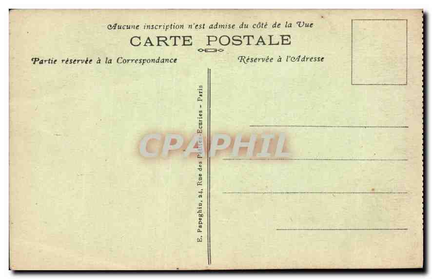 Château de Chantilly — L'Entrée — A.P. — Rückseite