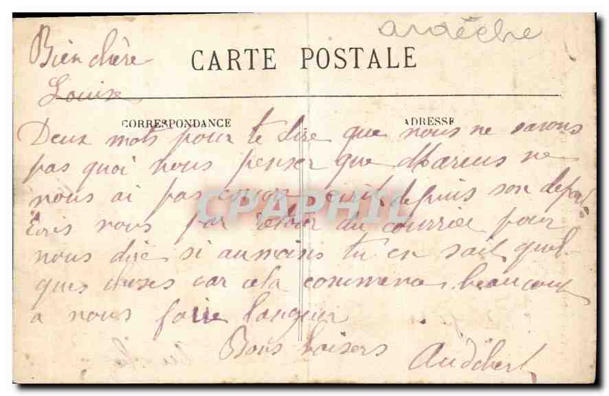 CPA Le Vivarais pittoresque route de Ruoms l'Amphitheatre — Reverso