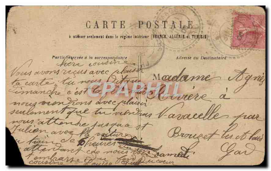 CPA Venez Avec moi pour feter le printemps  — Rückseite