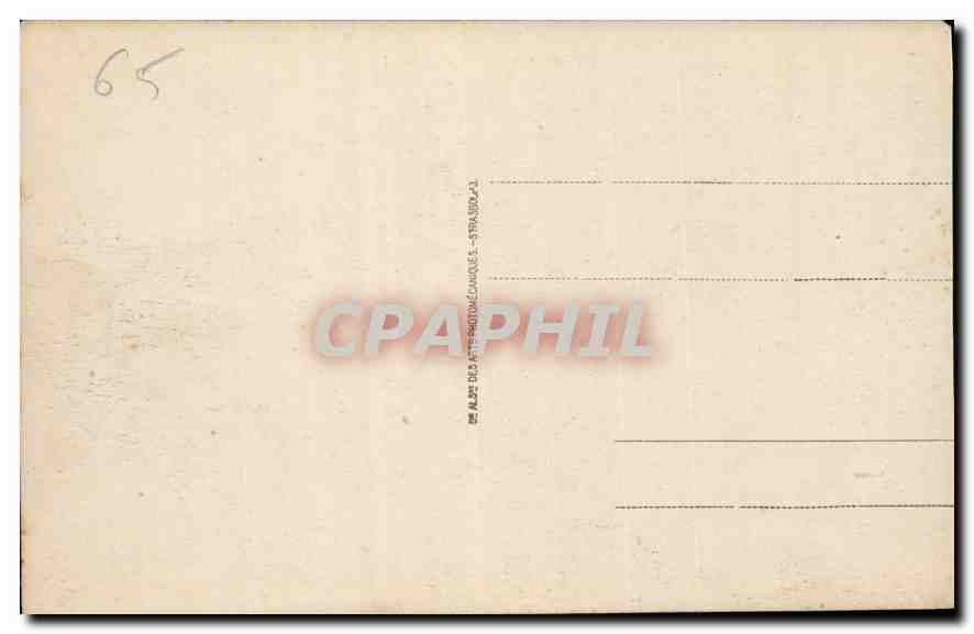 CPA Lourdes la Basilique et le Gave  — Verso