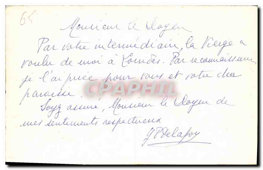 CPA Lourdes  — Verso