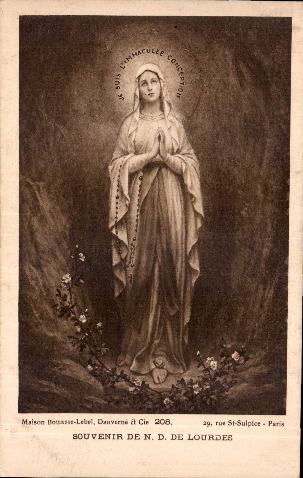 CPA Souvenir de N D de Lourdes 
