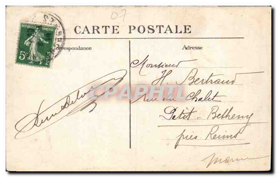CPA Saint Antoine des Hauts Buttes Autel Saint Antoine — Verso