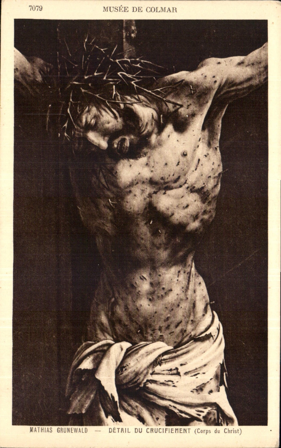 CPA Mathias Grunewald Detail du Crucifiement Corps du Christ 
