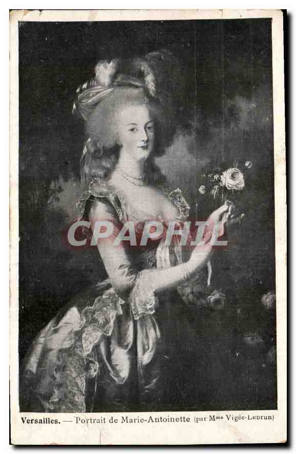 CPA Versailles portrait de Marie Antoinette 