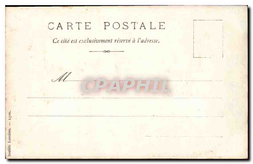 CARTE PHOTO Château — Rückseite