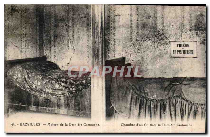 CPA Bazeilles Maison de la Derniere Cartouche chambre d'ou fut tiree la derniere Cartouche 