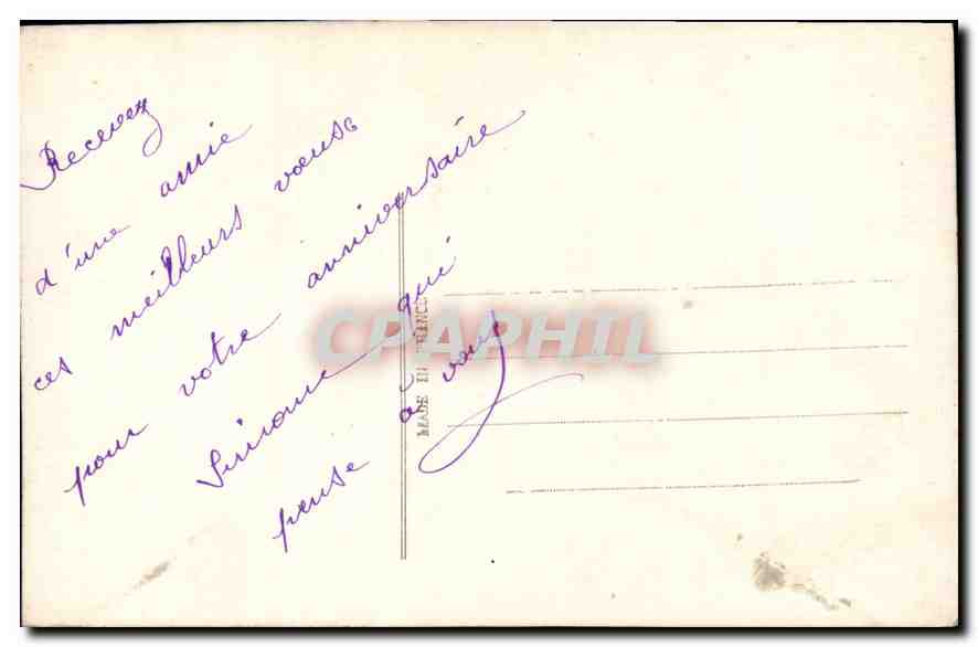 Jeune femme tenant des roses — S. COOL PARIS 3064 — éditeur S. COOL — Verso