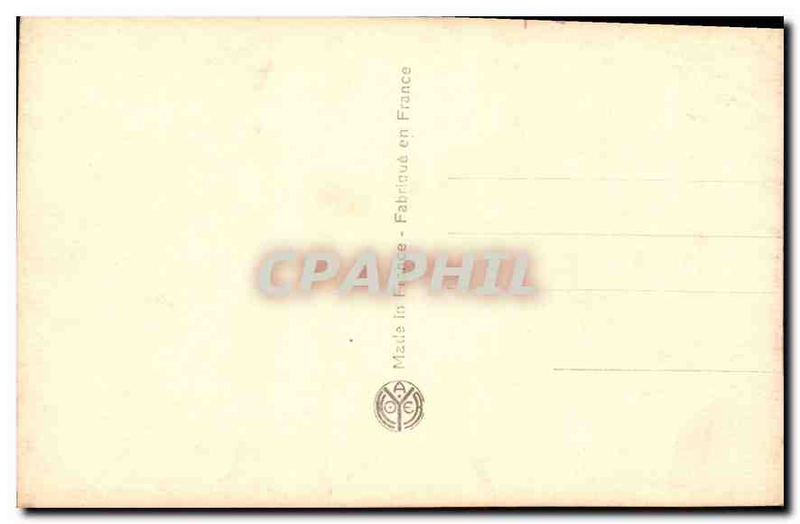 CPA Femme — Verso