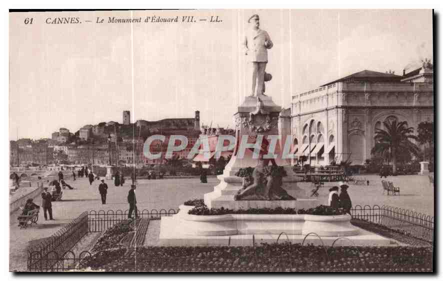 CPA Cannes le monument d'Edouard VII 