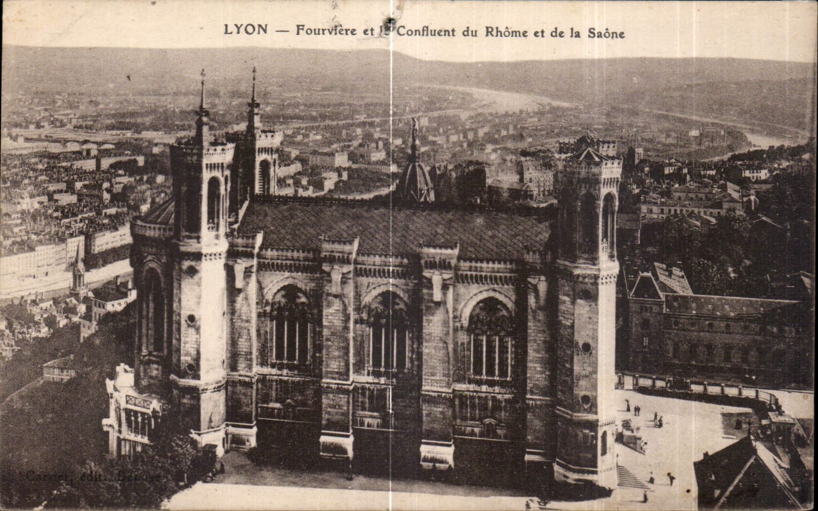 CPA Lyon Fourviere et le Confluent du Rhome et de la Saone 