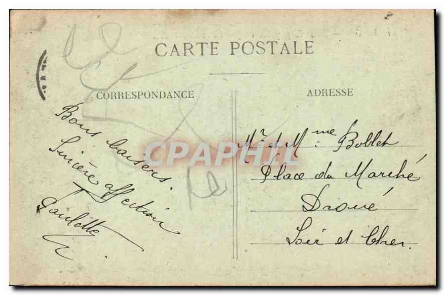 CPA Lyon Pont Lafayette et Quai des Brotteaux  — Verso
