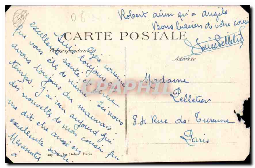 CPA L'Argonne ruines d'avocourt Militaria Croix Rouge — Rückseite