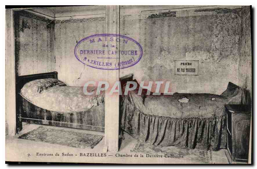 CPA Environs de Sedan Bazeilles Chambre de la Derniere cartouche Militaria