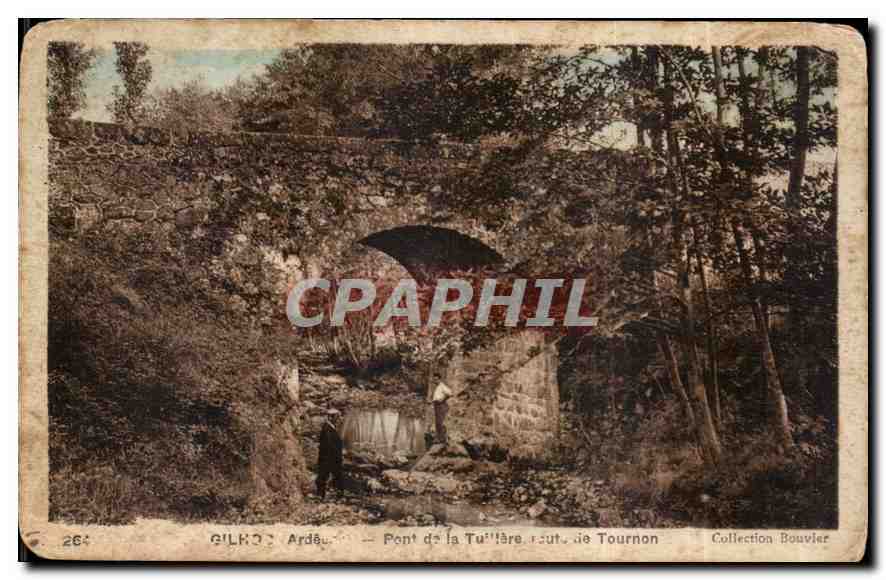 CPA Ardeche Pont de la Tuffelle route de Tournon 