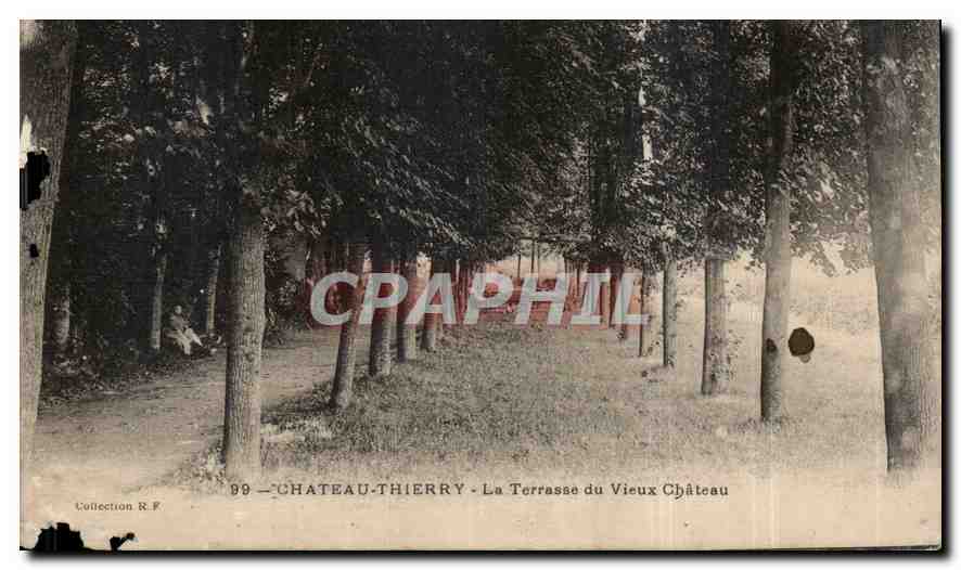 CPA Chateau Thierry La Terrassse du Vieux Chateau 