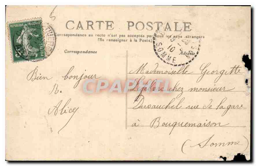 CPA Chateau Thierry La Terrassse du Vieux Chateau  — Rückseite