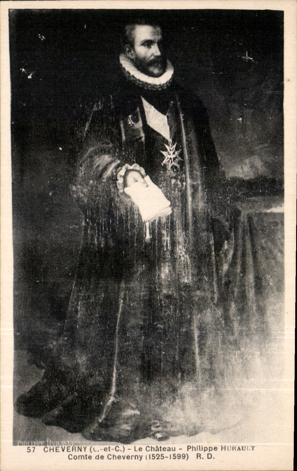 CPA Cheverny L et C Le Chateau Philippe Hurault Comte de Cheverny 