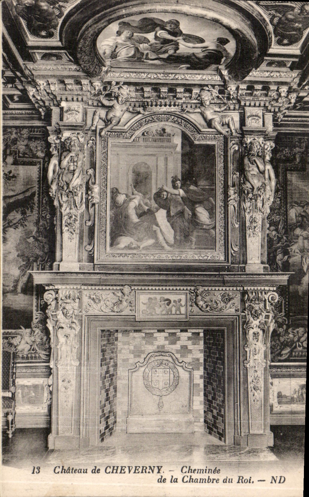 CPA Chateau de Cheverny Cheminee de la Chambre du Roi 