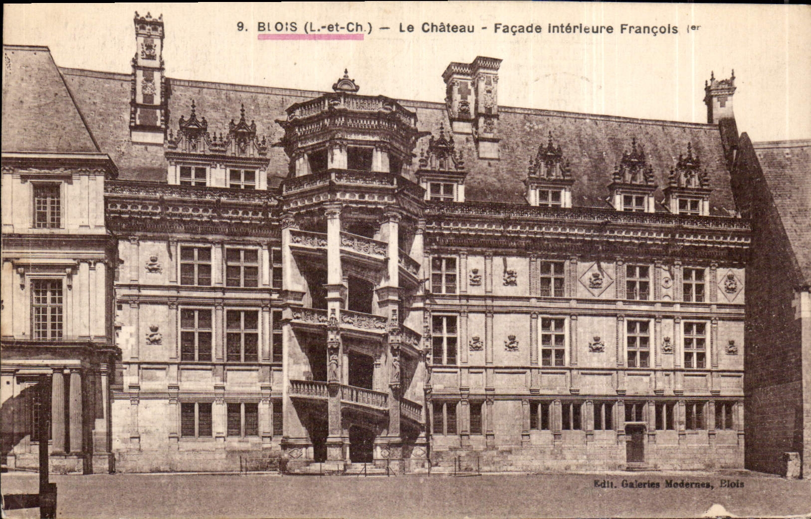 CPA Blois L et Ch Le Chateau Facade Interieure Francois I 