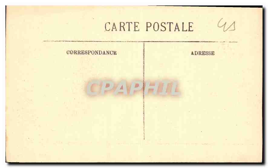 CPA Blois Le Chateau Aile Francois I Salon d'Honneur Une Cheminee  — Verso