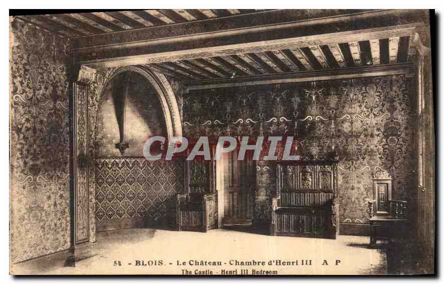 CPA Blois Le Chateau Chambre d'Henri III 