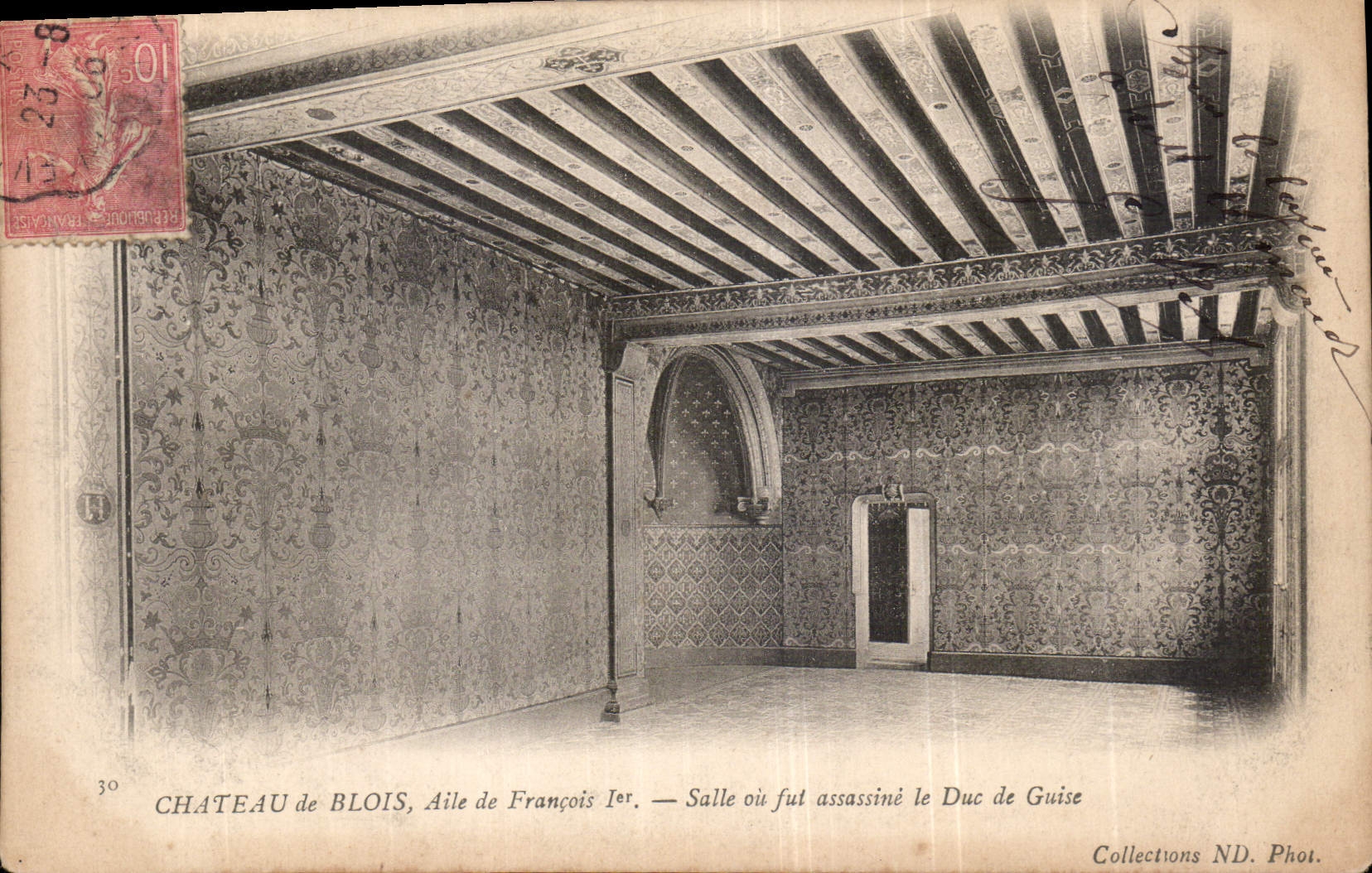 CPA Chateau de Blois Aile de Francois I Salle ou fut assassine le Duc de Guise 