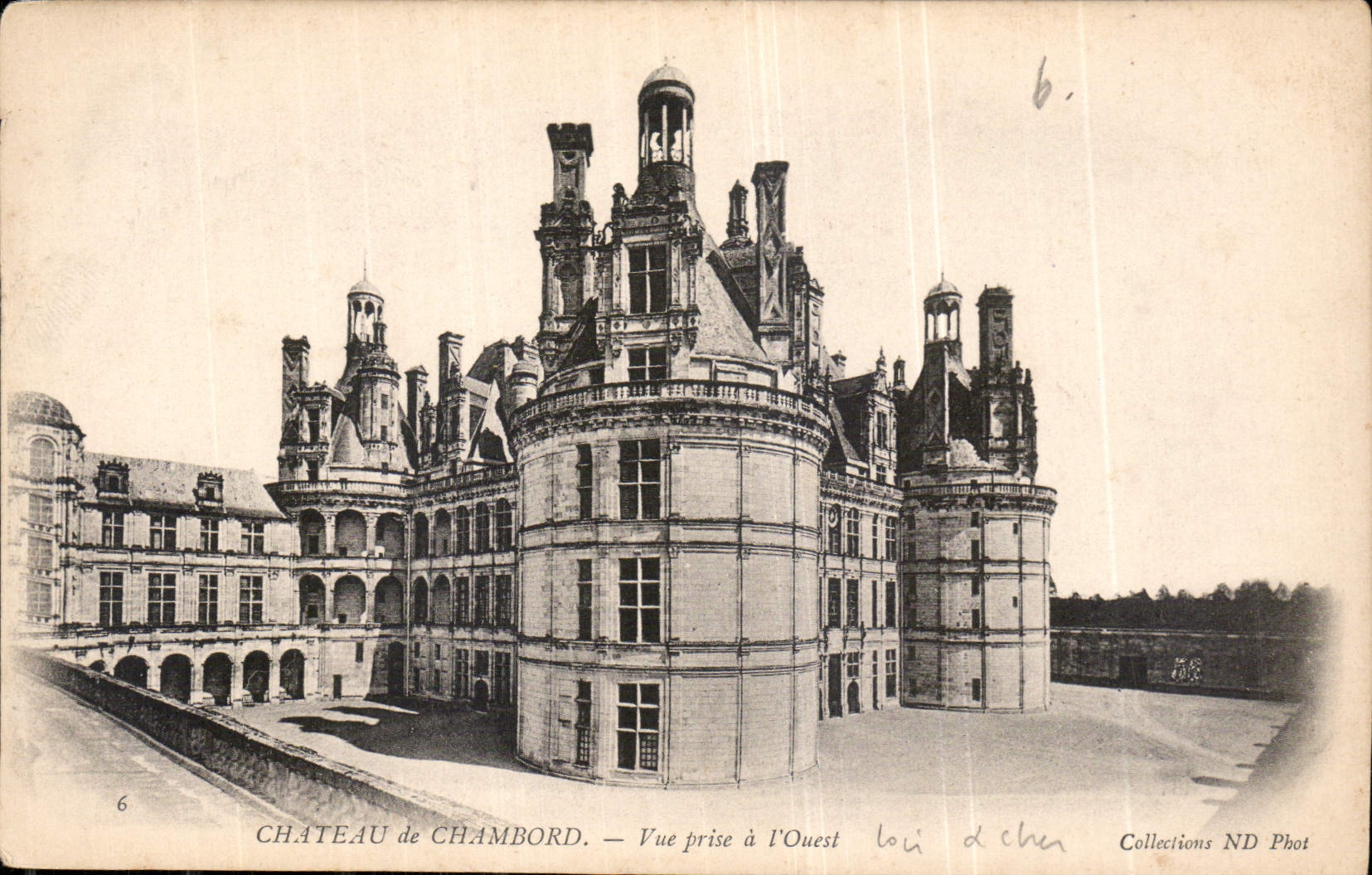 Château de Chambord — Vue prise à l'Ouest — Collections ND Phot