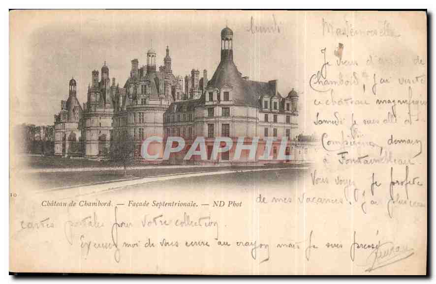 Château de Chambord — Façade Septentrionale — ND Phot